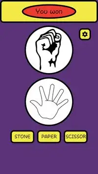 Stone Paper Scissor Game Screen Shot 1