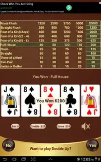 Bonus Poker (8/5) Screen Shot 9