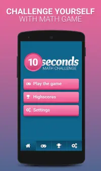 Math Challenge - 10 seconds Screen Shot 1
