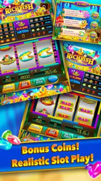 Rich Fish Gold Mine Las Vegas Slot - Slots Big Win Screen Shot 7
