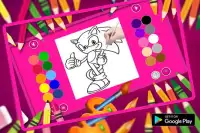 Coloring Book For Sonic Game  2018 Screen Shot 0