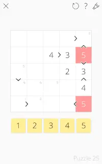 Futoshiki 101 - Sudoku-style number puzzle game Screen Shot 3