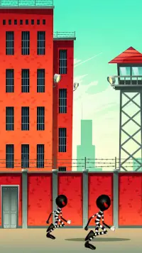 Stickman irritado Fuga da prisão Jogos de aventura Screen Shot 7