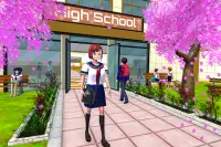 Girls School Simulator Game 3D Screen Shot 2