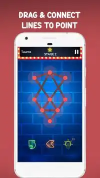 ONE LINE GLOW - Stroke Puzzle Game Screen Shot 0