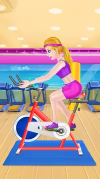 Girl Workout at Gym Screen Shot 0