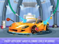 Kids Sports Car Wash Cleaning Garage Screen Shot 0