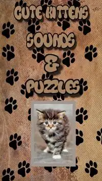 Kitten Sounds and Puzzles Free Screen Shot 0