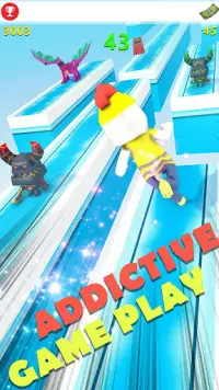 Sky Ice Surfer Adventure: Impossible Track Runner Screen Shot 6