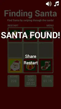 Finding Santa Matching Game Screen Shot 5