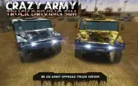 Crazy Army Truck Driving Sim Screen Shot 3