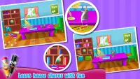 Learning House Manners: Home Cleaning Games Screen Shot 3