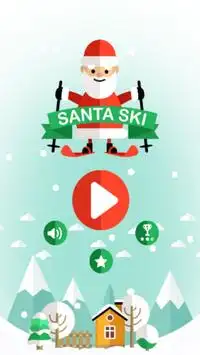 Santa Ski Screen Shot 0