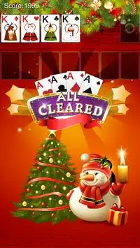 Solitaire Merry Christmas Screen Shot 1