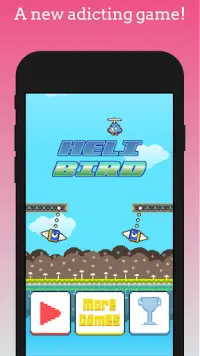 Heli Bird : Pixel Climb Screen Shot 0