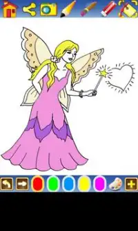 Coloring the fairies Screen Shot 2