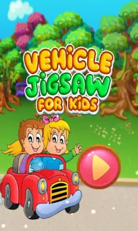 Kids Vehicle Jigsaw Puzzle Game Screen Shot 0