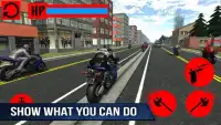 Police Moto Bike Robot Racing Screen Shot 2