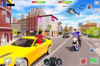 पुलिस मोटरसाइकिल वाला गेम Screen Shot 1