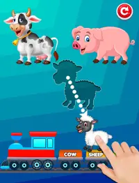 Learn Animal Names and Sounds with Kids Train Screen Shot 6