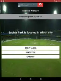 Cricket Stadium Quiz Screen Shot 5