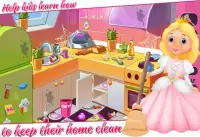 Prinzessin Puppenhaus Reinigungsspiel für Mädchen Screen Shot 2