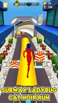 Subway Lady Bug Run Screen Shot 1