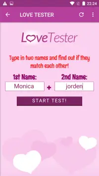 Love tester (love calculator) Screen Shot 2