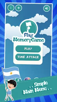 Memory Game Flags Screen Shot 0
