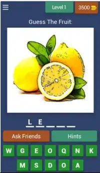 Fruit Trivia Quiz Screen Shot 0