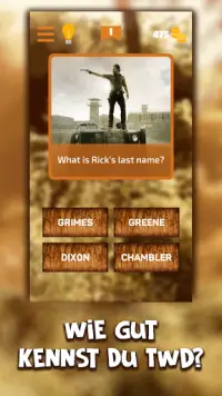 Quiz for Walking Dead - Fan Trivia Game Screen Shot 1
