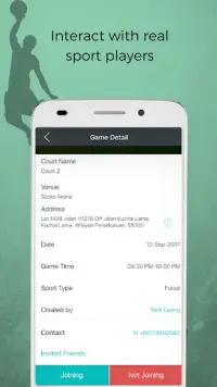 Sportify App Screen Shot 3