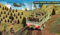 オフロードアーミートランスポータートラックドライバー：陸軍ゲーム Screen Shot 5