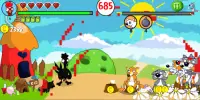 Chicken War clicker shooting game Screen Shot 0