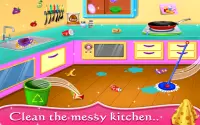 My Baby Doll House - Tea Party & Cleaning Game Screen Shot 1