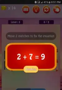 Solve Me FREE - Classic Matches Puzzle Game Screen Shot 3