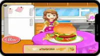sofia hamburger cooking game Screen Shot 4