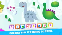 Bini Dino Puzzles for Kids! Screen Shot 3