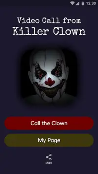Video Call from Killer Clown - Simulated Calls Screen Shot 0