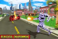 Flying Robot Bike Epic Battle Screen Shot 2