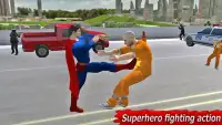 Flying Superhero: Street Fight 3D Screen Shot 2