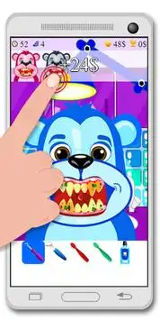 बंदर दंत चिकित्सक का खेल Screen Shot 2
