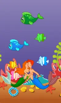 Kissing Game-Mermaid Love Fun Screen Shot 1