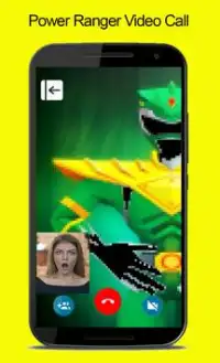 Video Call Power-Ranger Simulator Screen Shot 1