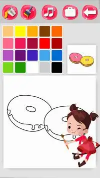 Donut Coloring Game Screen Shot 4