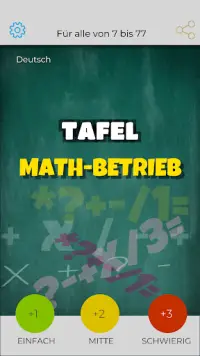 Tafel : Mathe Operation Screen Shot 0