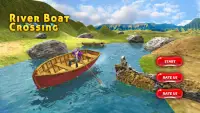 Đua thuyền vượt sông: trò chơi chèo thuyền Screen Shot 3