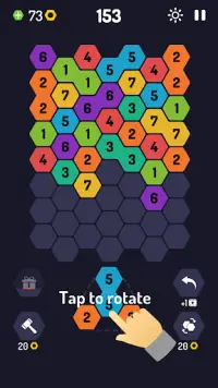 Birleştirmek 9! Hexa Puzzle Screen Shot 1
