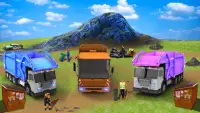 City Flying Garbage Truck driving simulator Game Screen Shot 0
