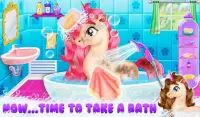 My Little Unicorn Care and Makeup - Pet Pony Care Screen Shot 1